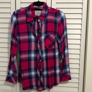 Rails plaid button down shirt